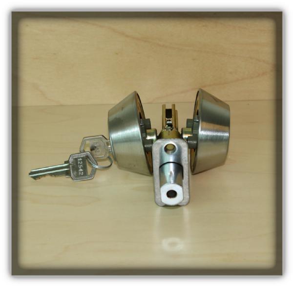 Double Cylinder Stainless Steel finish Deadbolt - 2way Latch